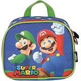 Lancheira Térmica, Luxcel, Super Mario Bros, Mão e Costa, Azul