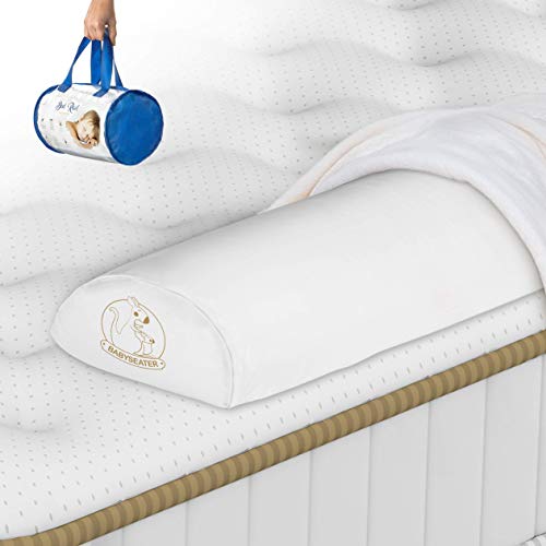 BABYSEATER Toddler Bed Rail Bumper Guard for Kids, White (1)