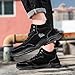 Men's Casual Fashion Sneakers Ankle Boots Waterproof Nonslip Slip-on Walking Sports Shoes Breathable High Sneakers Hiking Running Shoes (Black,9)