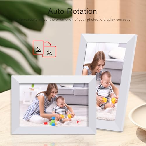 Digital Photo Frame WiFi, 10 Inch Digital Picture Frame with 16GB Memory, 1280x800 HD IPS Screen, Auto-Rotate - Image 4