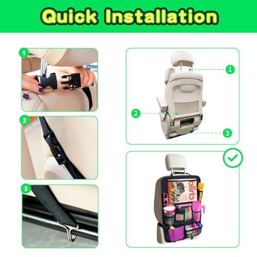 Axelect Car Organizer Kick Mats Back Seat Protector thumb #4