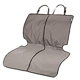 Sherpa Quiet Ride 2-in-1 Textured Non-Slip Quiet Plush Auto Seat Protector Gray