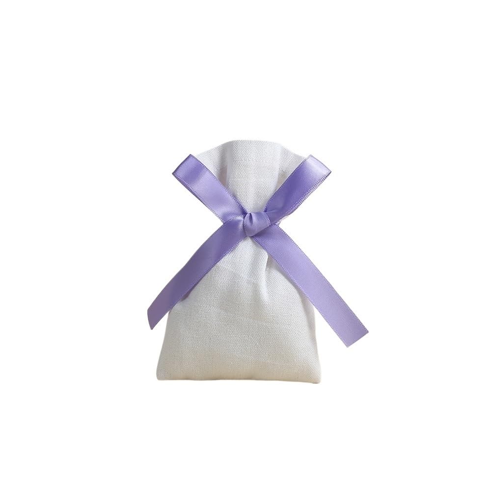 Torba jutowa ze sznurkiem, Juta Biżuteria Prezent Torba Wielokolorowa wstążka Logo Opcja 9 cm x 12 cm 13 cm x 18 cm 30 sztuk(Purple Silk,13cmx18cm)