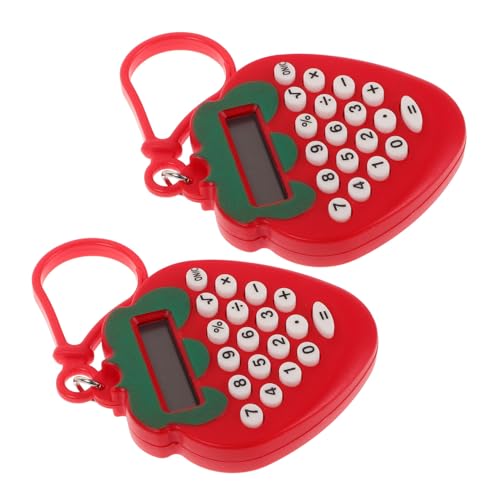 YARNOW Mini Electronic Keychain Calculator 2 Pack Solar Portable Boys and Girls Calculator Display for Everyday Use