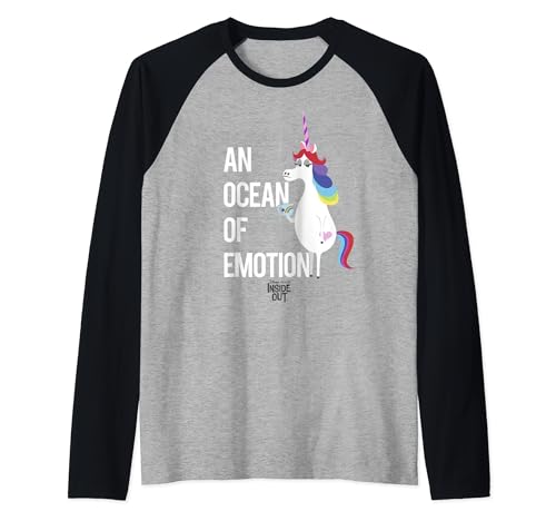 T-shirt Licorne Vice-Versa Disney style baseball, idéal pour vos sorties décontractées