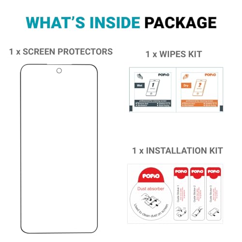 Image of POPIO Military-Grade Gorilla Tempered Glass For Nothing Phone 3 (Black) 9H Hardness, Edge-to-Edge Full Coverage, Anti-Scratch, Bubble-Free, Ultra Clear HD Glass, Oleophobic Coating, Face ID Compatible