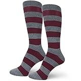 Spotlight Hosiery Men's Groomsmen Wedding Dress Striped Socks