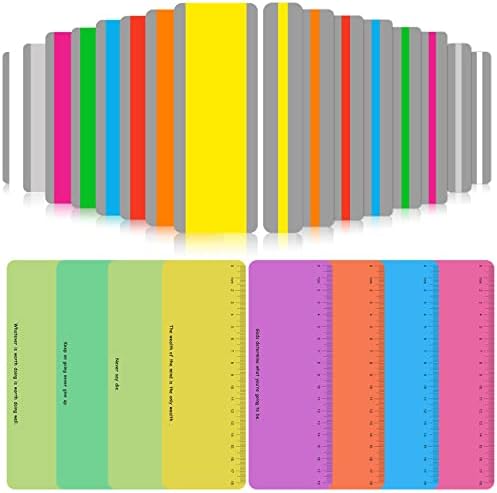 Amazon.com: 32 Pcs Guided Reading Strips, Windspeed Reading Trackers ...