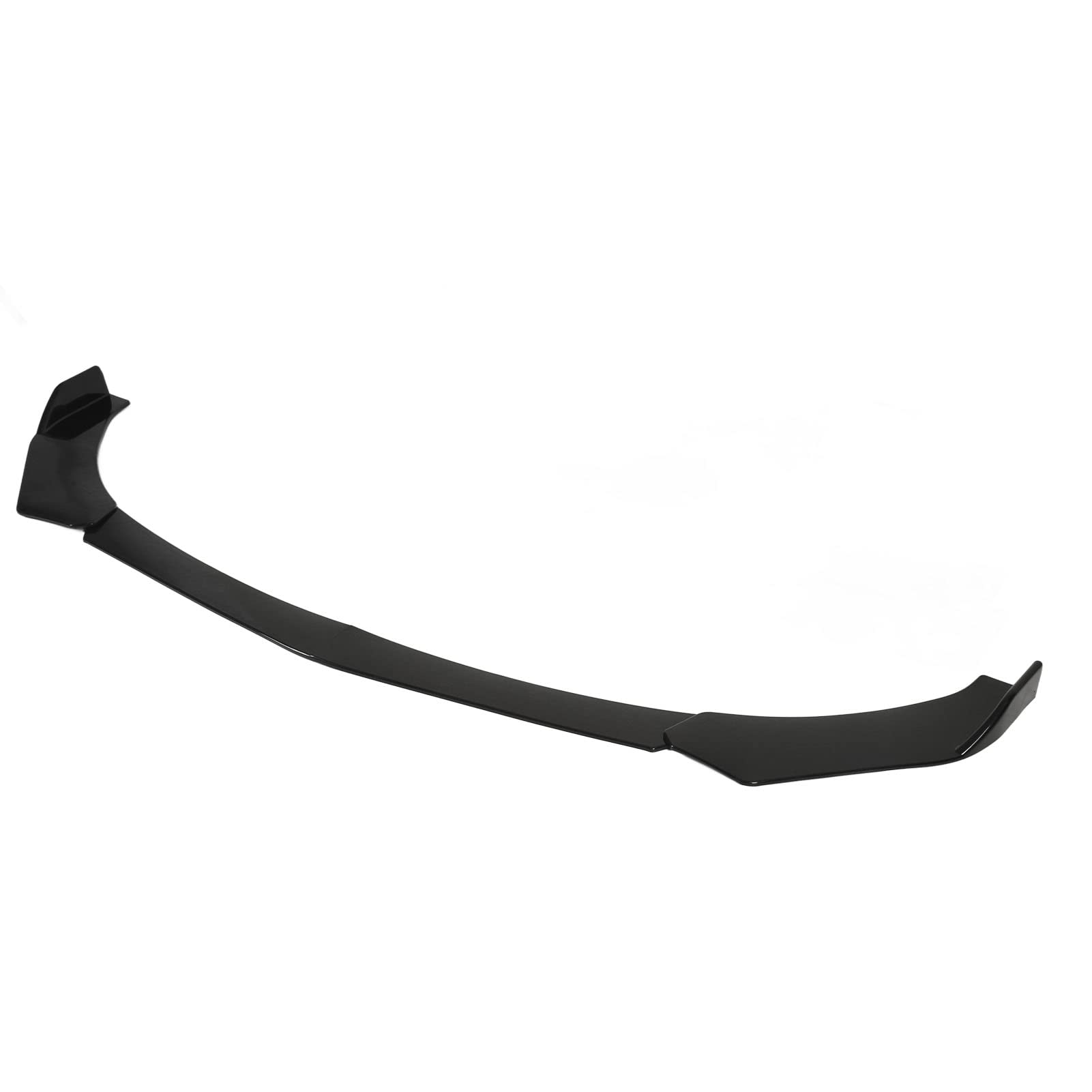Ejoyous Labbro del Paraurti Anteriore, Splitter per Spoiler per Mento in ABS Nero Lucido con Aste di Supporto Regolabili, Riduce le Protezioni Dal Contro i Graffi, Universale per la Maggior Parte