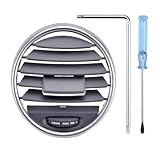 A/C Air Vent Grill Kit Central Side Fits for Mercedes Benz GL X164 GL 550 450 350 W164 ML 500 350 300 63 Replaces 1648302154 A1648302154 (Gray)