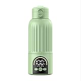 Calentador de biberones portátil para bebé, capacidad de 500 ml, batería de 18000 mAh, calentamiento rápido de 140 W, pantalla LED, carga USB-C, calentador de leche de acero inoxidable con control de