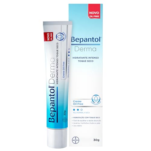 Bepantol Derma Toque Seco, Pele Normal a Seca, Hidratante Facial e Corporal, Bepantol Oil Free, 30g