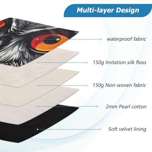 Funda para laptop Night Owl Eyes 13-14 pulgadas miniatura 4