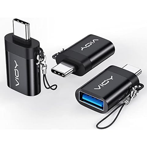 VIOY USB C Male to USB Female Adaptor[3 Pack], Type-C to USB Thunderbolt 3.0 Female OTG Adapter for Smartphone, More Type C or Thunderbolt 3 Devices Cover