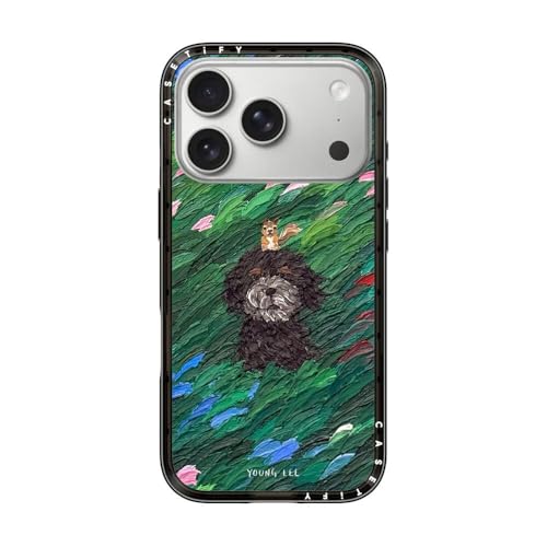 CASETiFY �R���p�N�g iPhone 17 Pro �P�[�X [���^�y��/�ϏՌ�/�ČRMIL�K�i] - Flow no.17 - �N���A �u���b�N