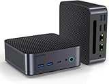 ALLIWAVA H90Pro Mini PC AMD Ryzen 7 8745HS Mini Ordinateur de Bureau (8C/16T, jusqu'à 4,9 GHz), Radeon 780M, 32 Go DDR5, SSD NVMe 512 Go, Double LAN 2,5G, WiFi 6, HDMI/USB-C/DP, Idéal pour le jeu et l ALLIWAVA H90Pro Mini PC AMD Ryzen 7 8745HS Mini Ordinateur de Bureau (8C/16T, jusqu'à 4,9 GHz), Radeon 780M, 32 Go DDR5, SSD NVMe 512 Go, Double LAN 2,5G, WiFi 6, HDMI/USB-C/DP, Idéal pour le jeu et l