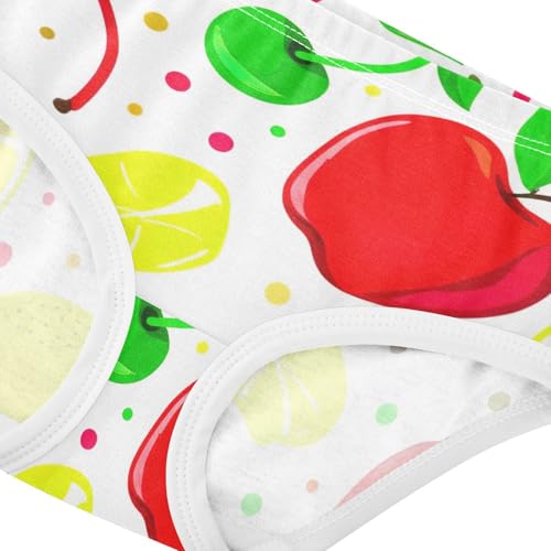 Cotton Toddler Underwear Floral Colorful Fruits Girl Panties Cute Print Underpants Briefs 2t4