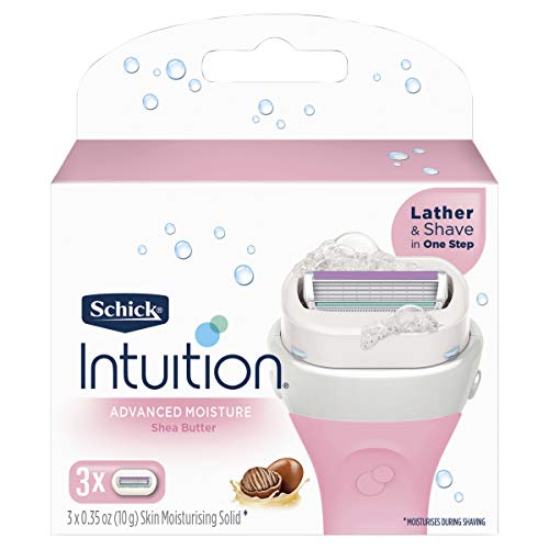 Schick Intuition Renewing Moisture Razor Refill Cartridges, 3 count