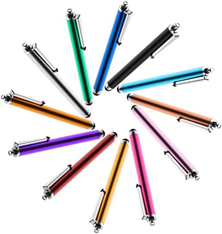 Stylus Pens for Touch Screens(12 Multicolor), High Precision Capacitive Stylus Pencil for iPad/iPhone/Tablets/Kindle/Samsung Galaxy All Universal Touch Screen Devices
