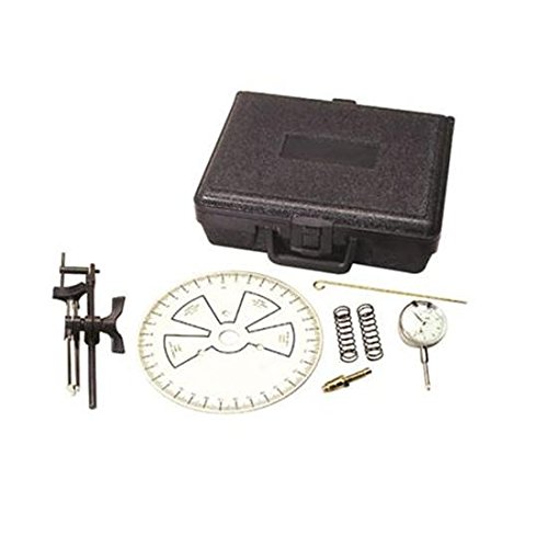 Kit de medição de grau do comando de válvulas Speedway Motors com relógio comparador – 1 unidade