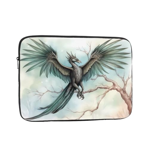 Flying Bird in Tree Laptop Sleeve Case 15 Inch Suitable for Notebook Computer Tablet Traveling Carrying Simple Case