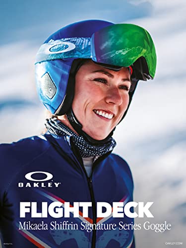 Oakley Flight Deck M Oo7064 White Haze/Przm Rose Gold Ski Goggles For Men For Women + Bundle With Designer Iwear Eyewear Kit #TOP6