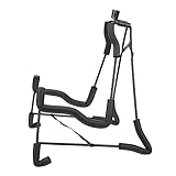 BAZEITFLOW Soporte de Guitarra Plegable Tipo Acero Espuma Protectora, Soporte de Suelo Engrosado para Guitarra Acústica, Eléctrica , Organizador Portátil para Instrumentos Musicales