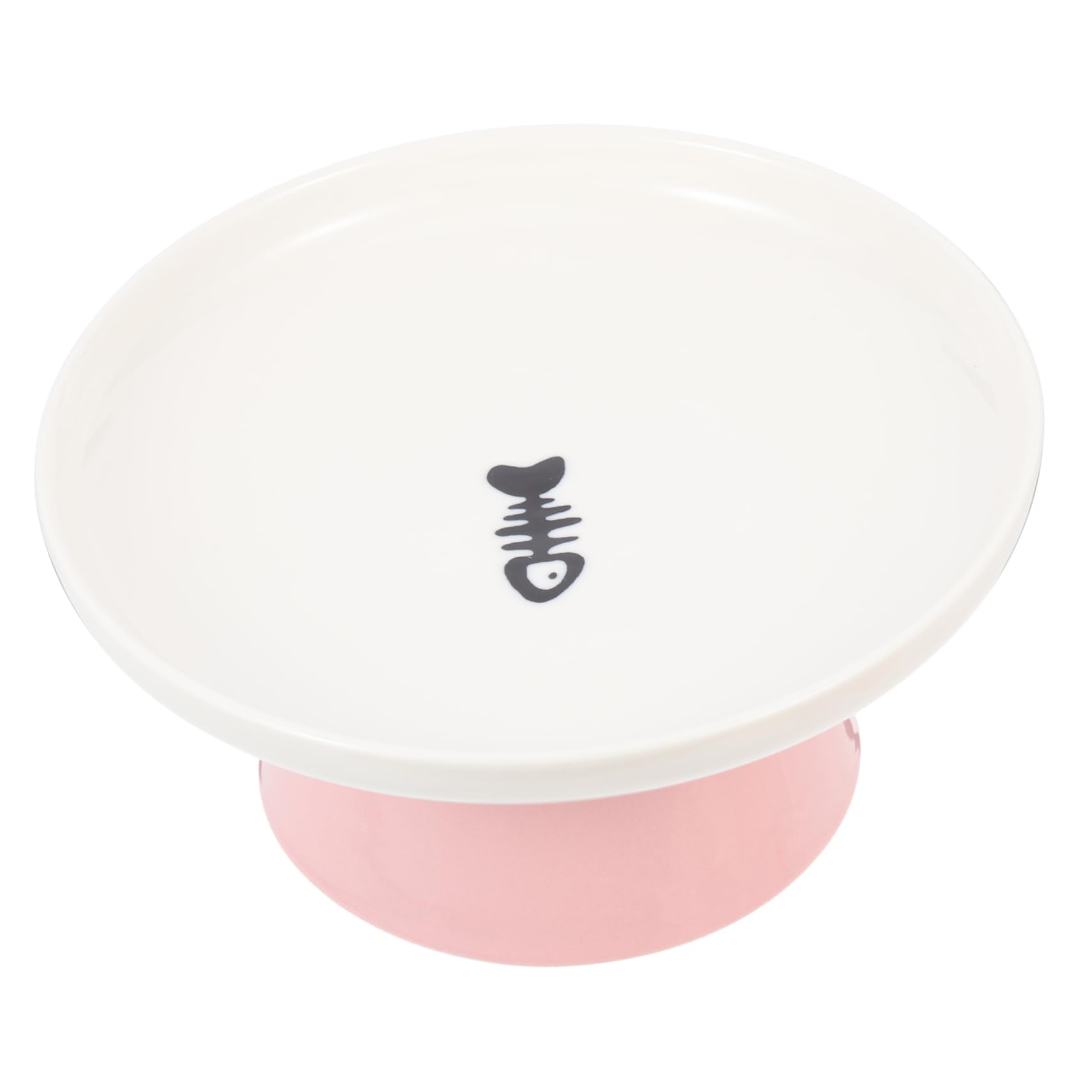 Hemobllo Gamelle pour Chat en Céramique, Surélevée, Protection du Cou, Base Stable, pour Repas des Chats, Facile à Laver