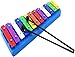 Glockenspiel,13 Tone Colored Aluminum Plate Xylophone With 2 Drumsticks For Percussion Instruments