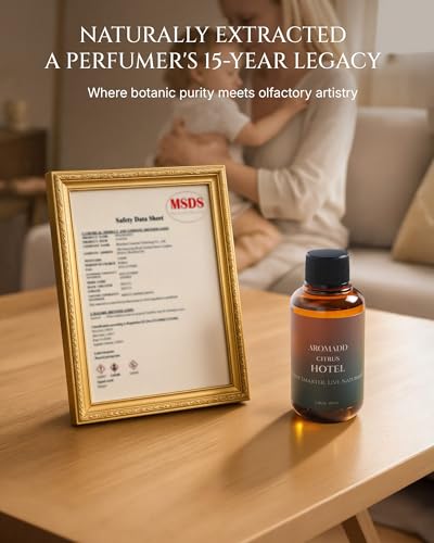Aromadd Aromadd Citrus Hotel Diffuser Oil Inspired by Luxury Hotel Scent, Essential Oils for Waterless Diffuser, Luxury Lemon & Bergamot, Long-Lasting & Natural Home Fragrance - 3.38 fl oz (100 mL)