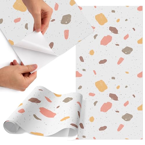 Vinilo para forrar muebles 75x150 cm acabado mate impermeable en modelo de gres decorativo 2