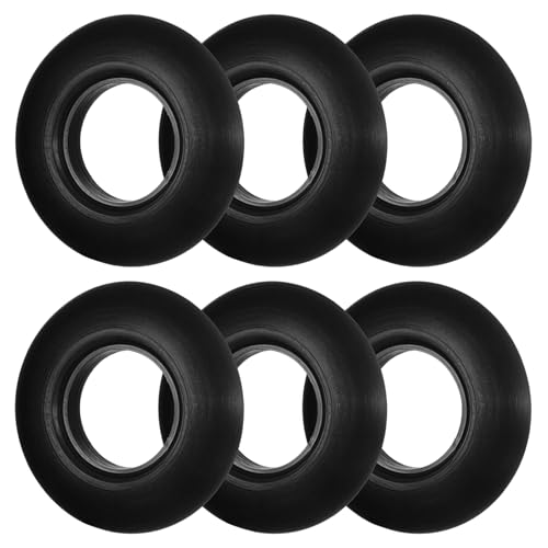 Zelphvt 6 PCS Kayak Paddle Drip Rings Universal Rubber Canoe Paddles Drip Ring Kayak Durable Paddles Shaft Paddle Accessories Leak-Proof(Black)