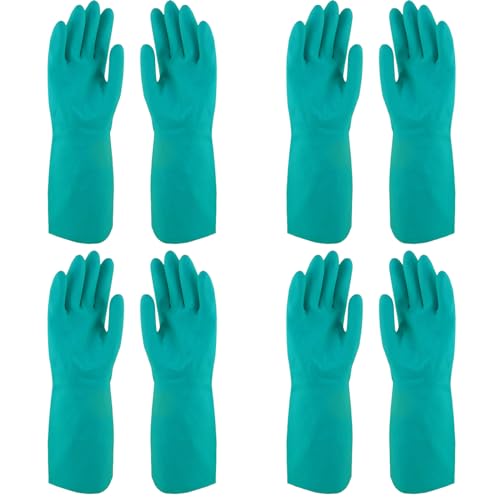 Gants en nitrile Chem-Pro Lot de 4 paires vert 18 mm taille L