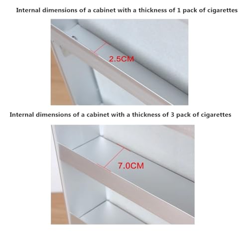 Vitrina de pared para cigarrillos de aluminio con máxima visibilidad para supermercados 3
