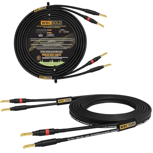 Câble de haut-parleur Hi-Fi WBC 10 AWG 3,5m avec fiches Eminence Gold