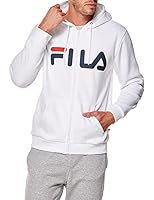 FILA Unisex Adult's Classic Zip Fleece Jacket, White, XX-Small
