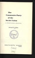 The Communist Party of the Soviet Union; a Functional Analysis 1125143673 Book Cover