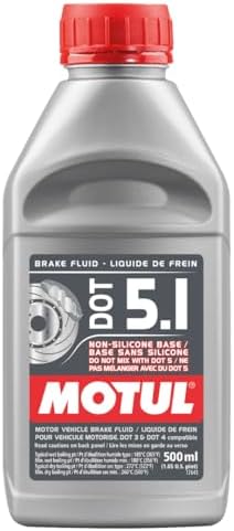 Motul DOT 5.1 Synthetic Brake Fluid – High Performance Non-Silico...