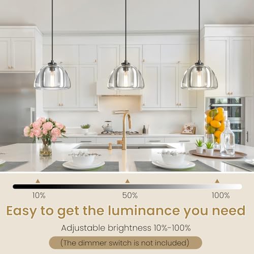 Image of Crystal Pendant Light Kitchen Island，Brass Hanging Pendants Lights