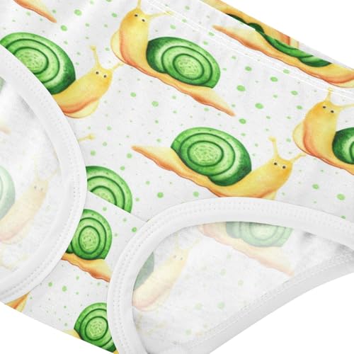 Joisal Girls Underwear Toddler 2t Cotton Girl Panties Cute Designer Briefs Underpants Cute Cartoon Snails4