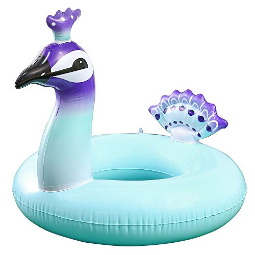 ZHKGANG Underarm Swimming Ring Thickening Water Supplies Inflatable Peacock Swimming Ring Adult Summer Beach Swimming Circle Party,Peacock-115 * 100 * 95cm