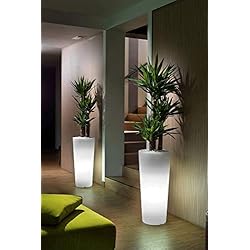 Macetero Alto Resina Jarron luminoso