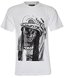Machine Washable Unisex\'s Lil Wayne Rapper T Shirt (White,M)