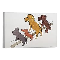 Amazon.co.jp: レイモン・サヴィニャック 4匹の犬 アート