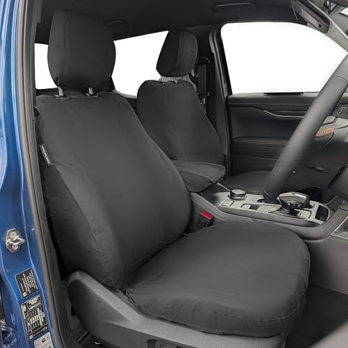To fit: Ford Ranger Seat Covers 2022 Onwards | Custom Fit Driver & Single Passenger Seat Cover Set | Waterproof Heavy Duty Durable & Easy to Fit (WILL NOT FIT RAPTOR SEATS