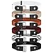 Popuppe 6 Pièces Ceintures Femme Homme Ceinture élastique boucle invisible pour jeans pantalon robe Réglable dégagement rapide Sans renflement Blanc Abricot Marron clair Rouge foncé Rayures Noir