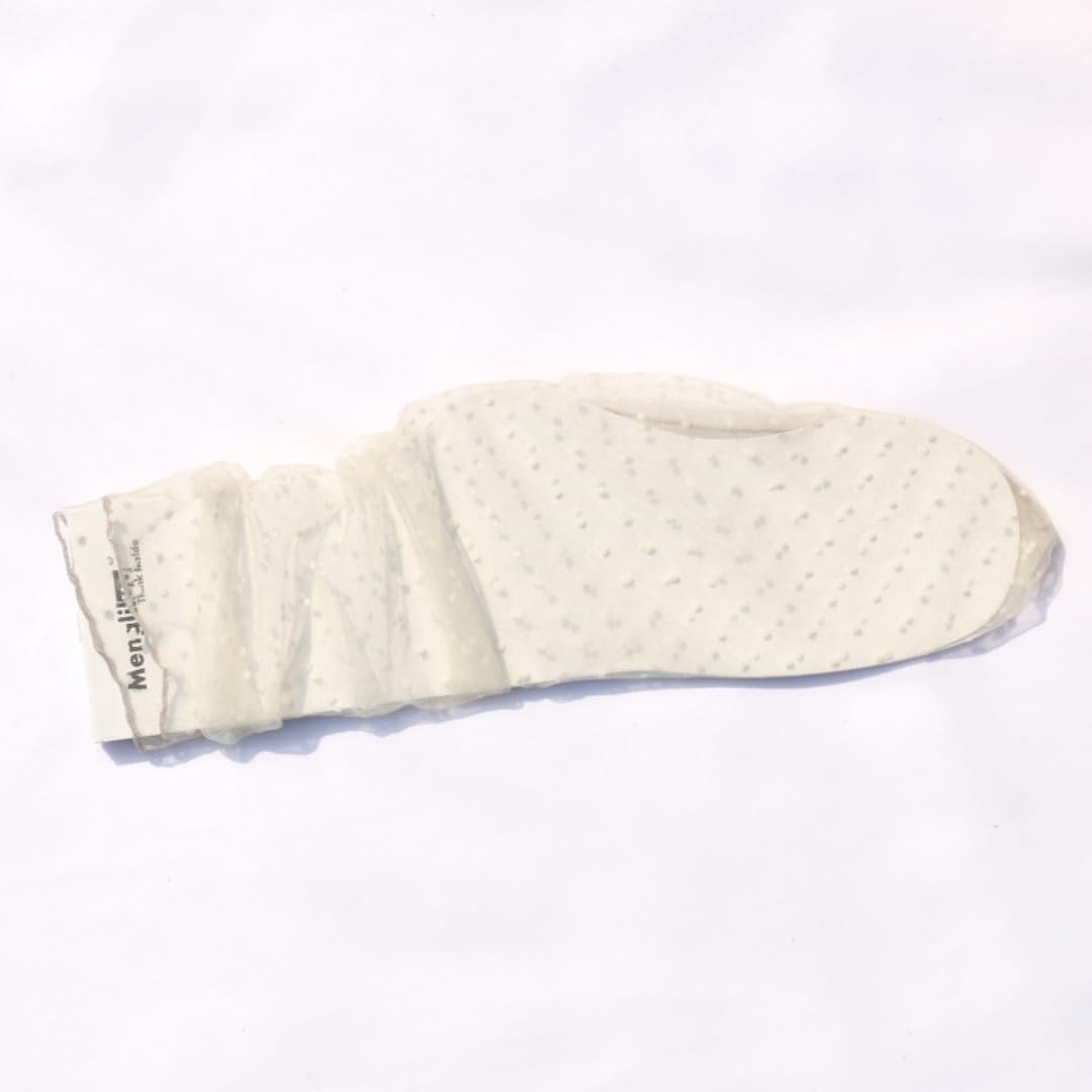 Ulalaza 4 paires de chaussettes en dentelle pailletée étoiles chaussettes de cheville chaussettes transparentes pour femmes filles