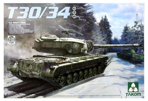 U.S. Heavy Tank T30/34 Takom maquette plastique char blindé américain 2en1