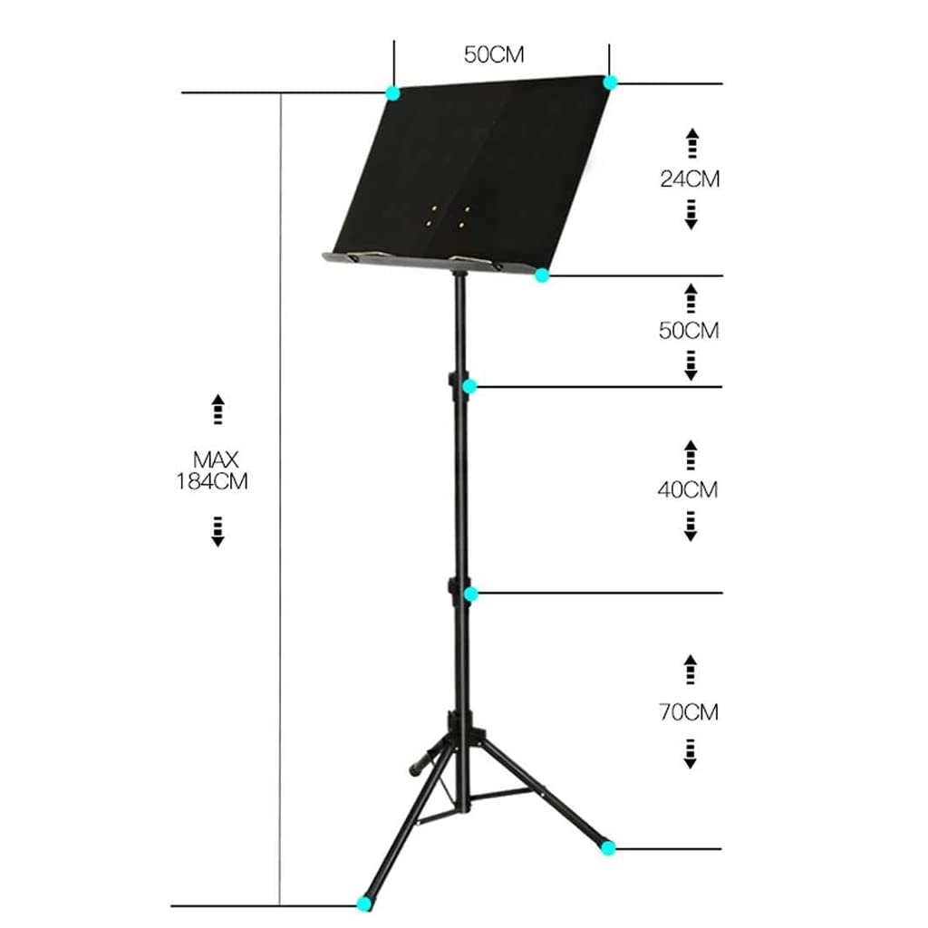 Comodi Supporti per Spartiti Pieghevoli, Supporti per Spartiti Professionali Regolabili Adatti per Strumenti Musicali,
