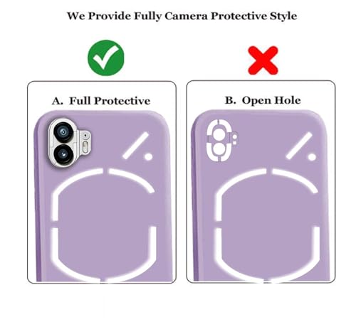 Image of A rtistque Back Cover Case for Nothing Phone 1 with Camera Protection | Shockproof TPU | Stylish Protective Design | Slim Fit | Ultra Matte | Nothing Phone 1 Back Cover - Purple